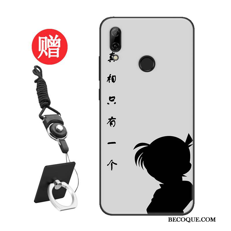 Huawei P Smart 2019 Coque Amoureux Protection Tendance Délavé En Daim Personnalité Personnalisé
