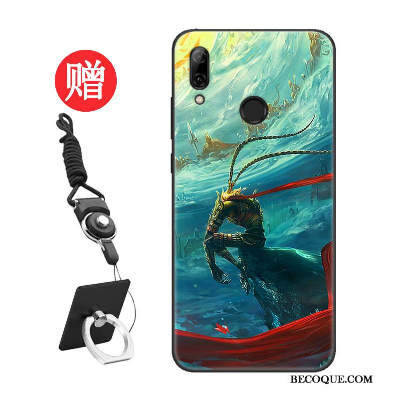 Huawei P Smart 2019 Coque Amoureux Protection Tendance Délavé En Daim Personnalité Personnalisé