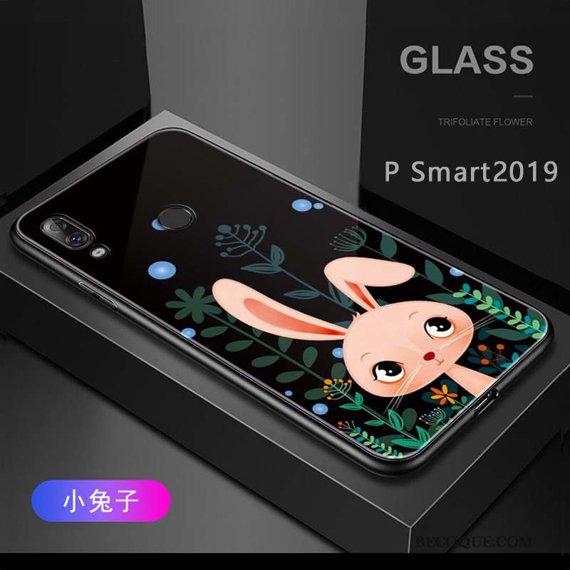 Huawei P Smart 2019 Coque Bleu Protection Délavé En Daim Modèle Personnalisé Silicone