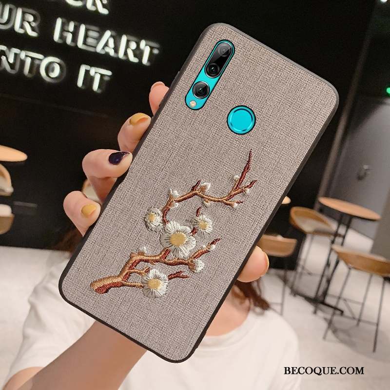 Huawei P Smart+ 2019 Coque Charmant Protection Incassable Tout Compris Fluide Doux Net Rouge