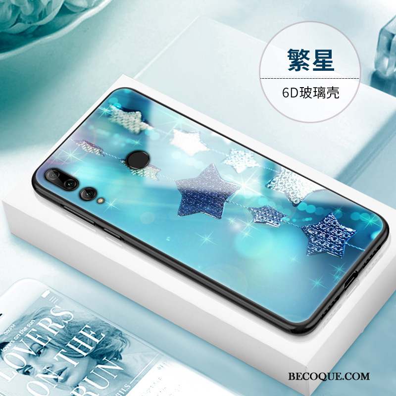 Huawei P Smart+ 2019 Coque Créatif Étui Bleu Marin Tout Compris Incassable Personnalité