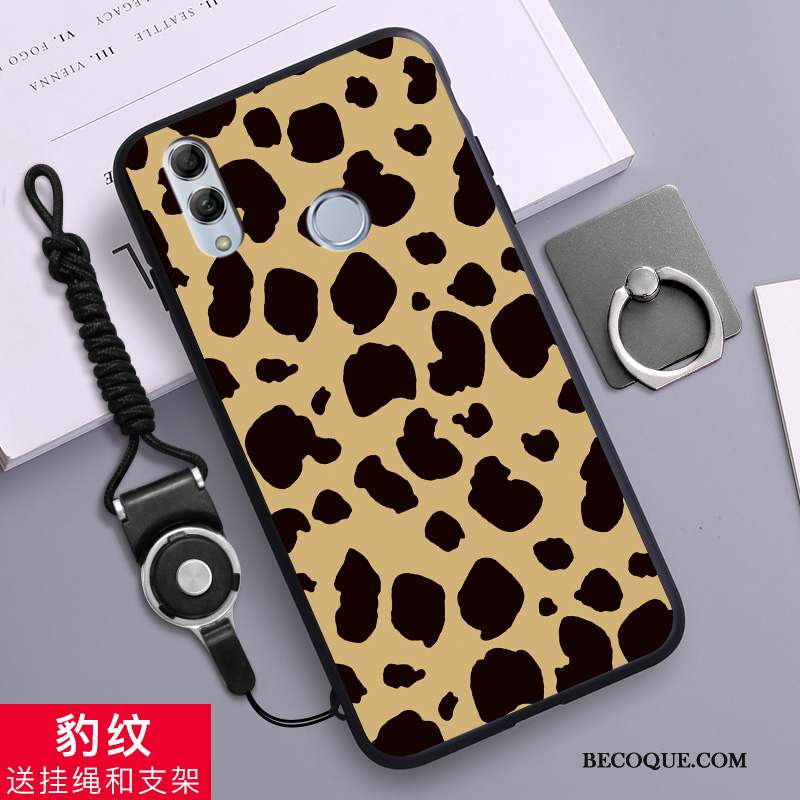 Huawei P Smart 2019 Coque De Téléphone Dessin Animé Incassable Silicone Fluide Doux Léopard