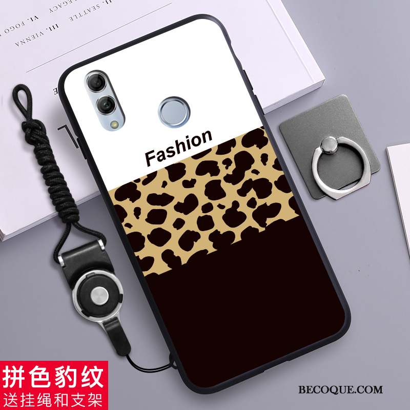 Huawei P Smart 2019 Coque De Téléphone Dessin Animé Incassable Silicone Fluide Doux Léopard