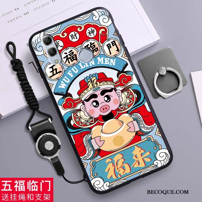 Huawei P Smart 2019 Coque De Téléphone Dessin Animé Incassable Silicone Fluide Doux Léopard