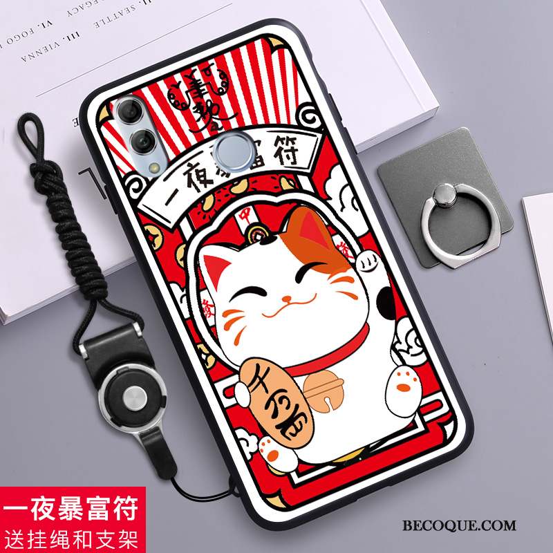 Huawei P Smart 2019 Coque De Téléphone Dessin Animé Incassable Silicone Fluide Doux Léopard