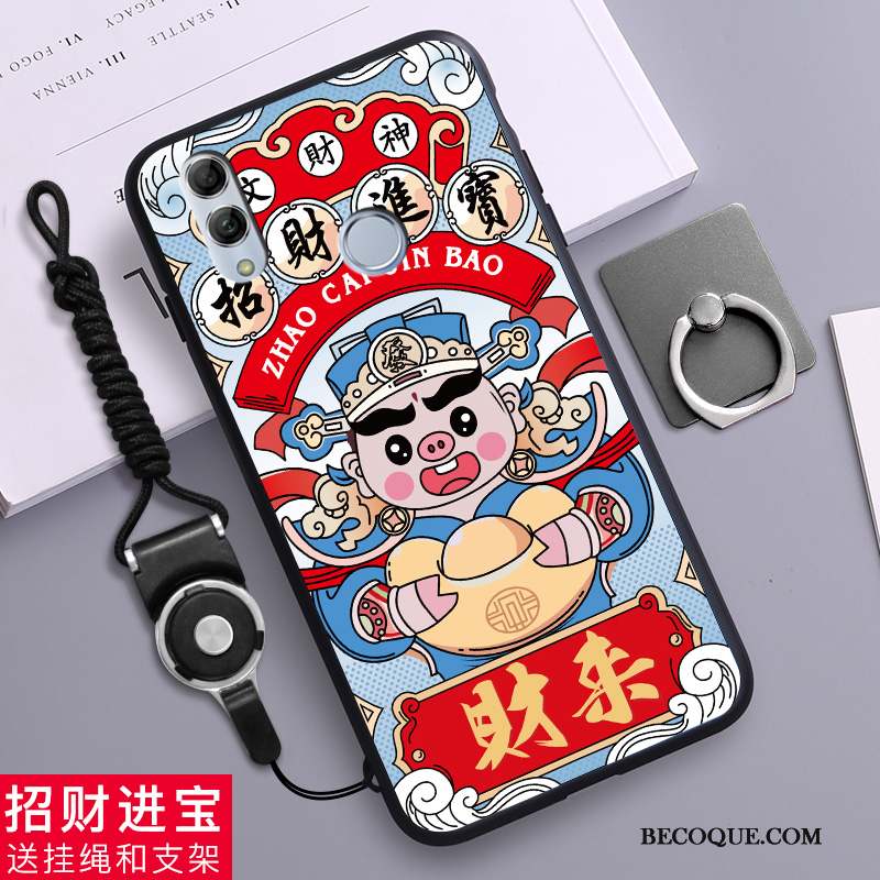 Huawei P Smart 2019 Coque De Téléphone Dessin Animé Incassable Silicone Fluide Doux Léopard