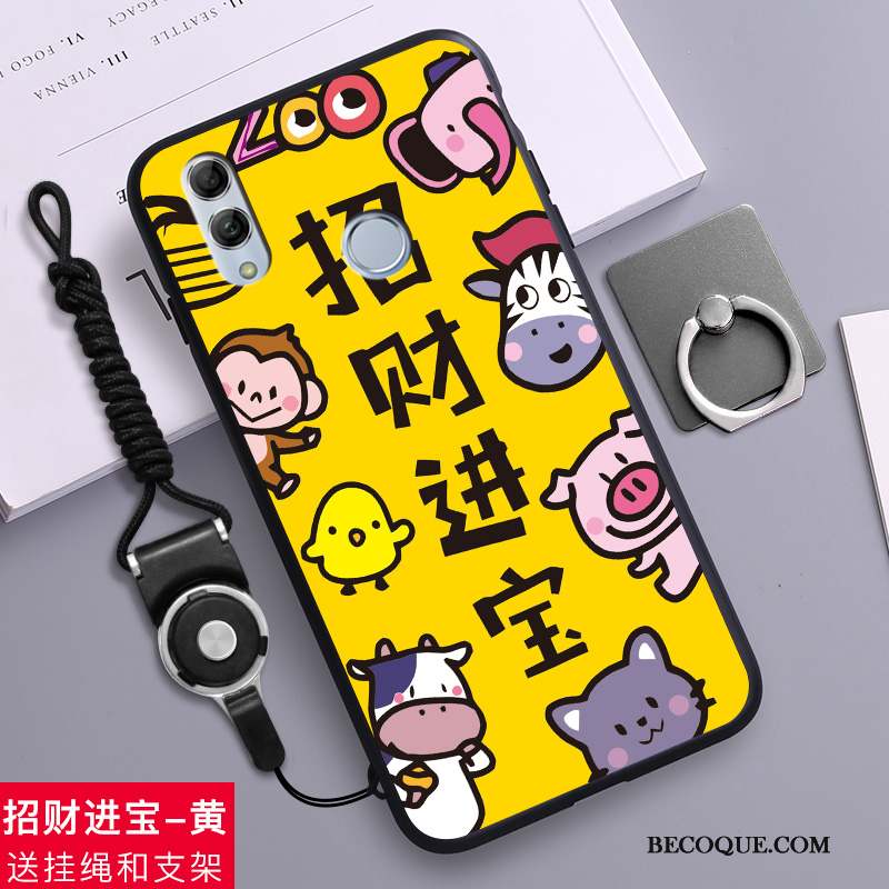 Huawei P Smart 2019 Coque De Téléphone Dessin Animé Incassable Silicone Fluide Doux Léopard