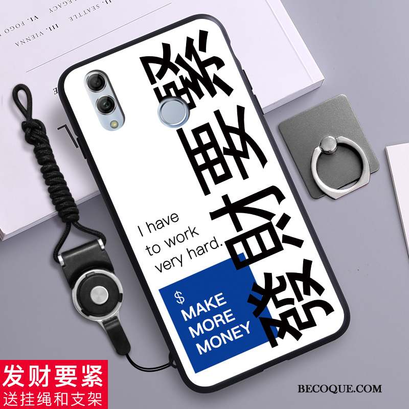 Huawei P Smart 2019 Coque De Téléphone Dessin Animé Incassable Silicone Fluide Doux Léopard