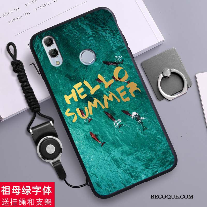 Huawei P Smart 2019 Coque De Téléphone Dessin Animé Incassable Silicone Fluide Doux Léopard