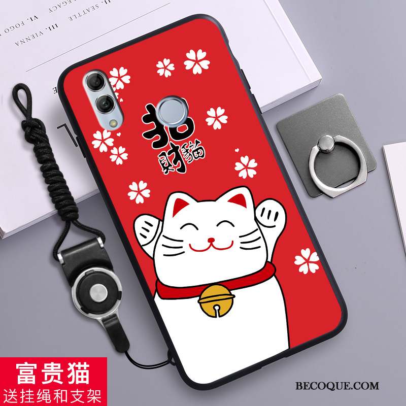 Huawei P Smart 2019 Coque De Téléphone Dessin Animé Incassable Silicone Fluide Doux Léopard