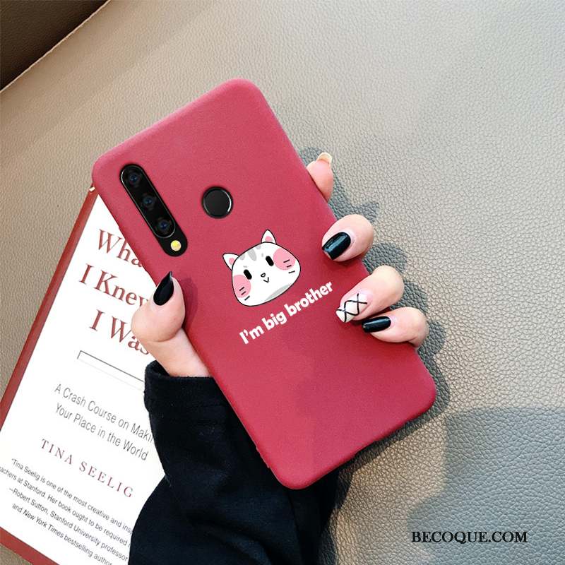 Huawei P Smart+ 2019 Coque Incassable Étui Rouge Silicone Modèle Fleurie Tout Compris