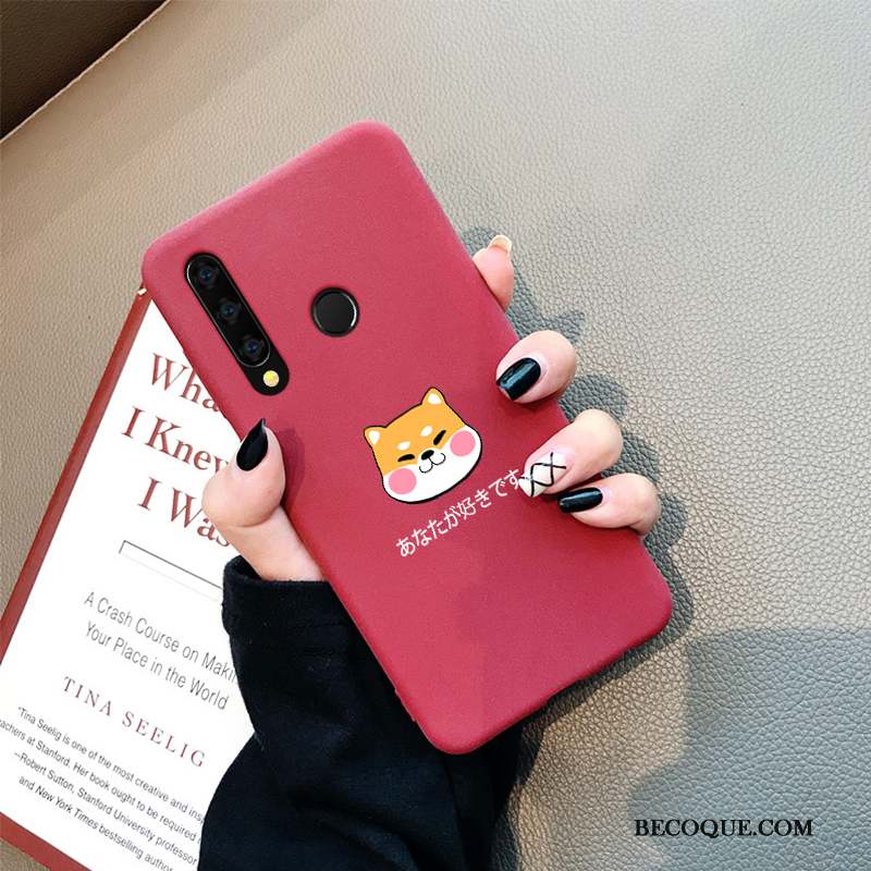 Huawei P Smart+ 2019 Coque Incassable Étui Rouge Silicone Modèle Fleurie Tout Compris