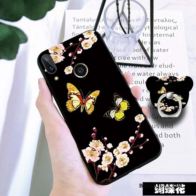 Huawei P Smart 2019 Coque Jeunesse Tendance Noir Protection Incassable Tempérer