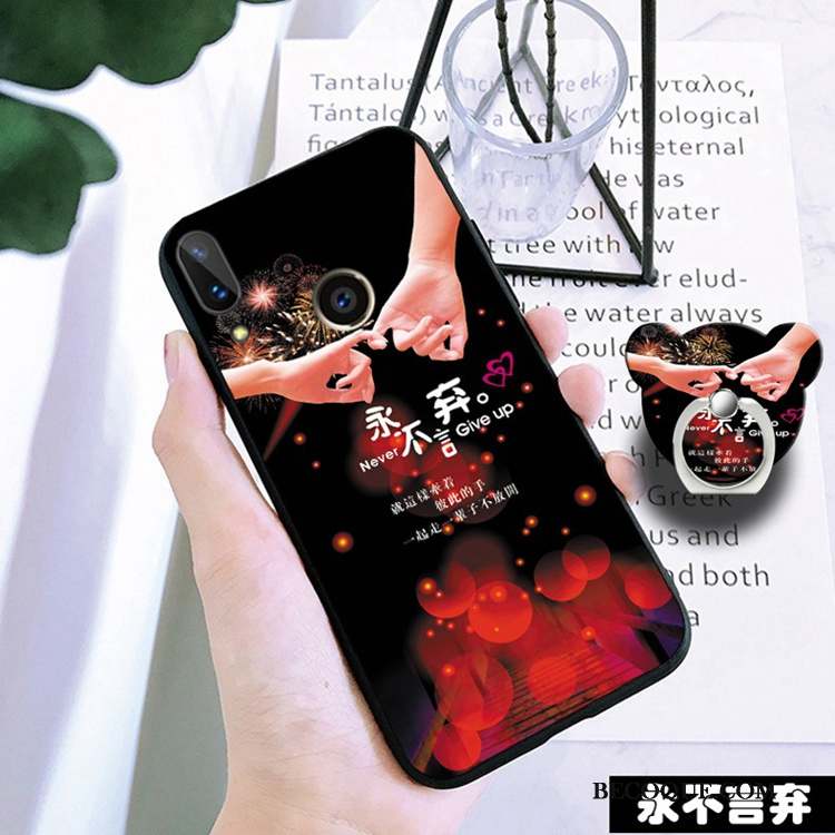 Huawei P Smart 2019 Coque Jeunesse Tendance Noir Protection Incassable Tempérer