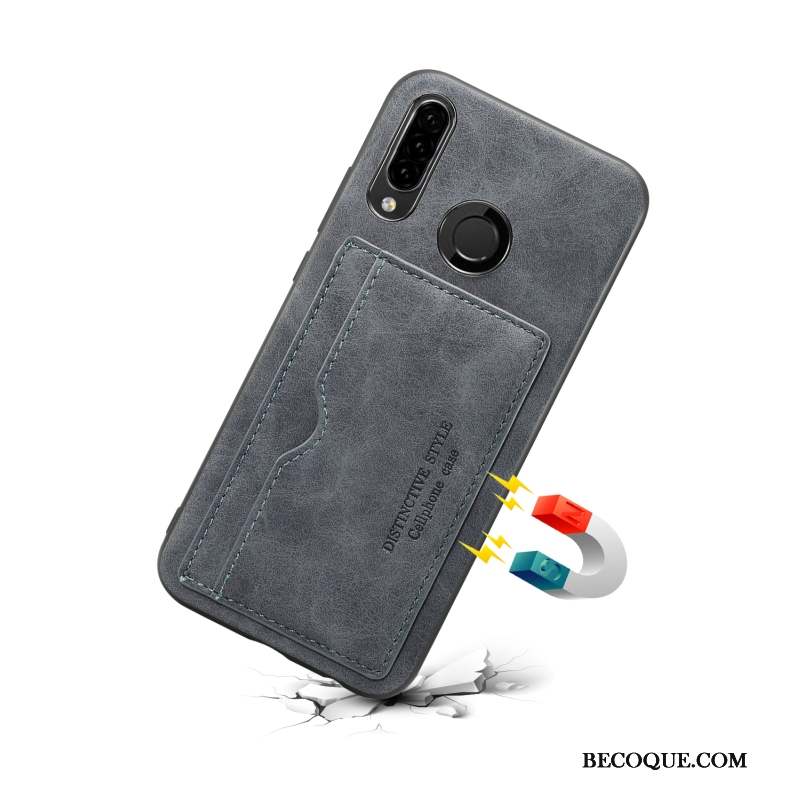 Huawei P Smart+ 2019 Coque Légères Fluide Doux Rouge Incassable Étui Protection