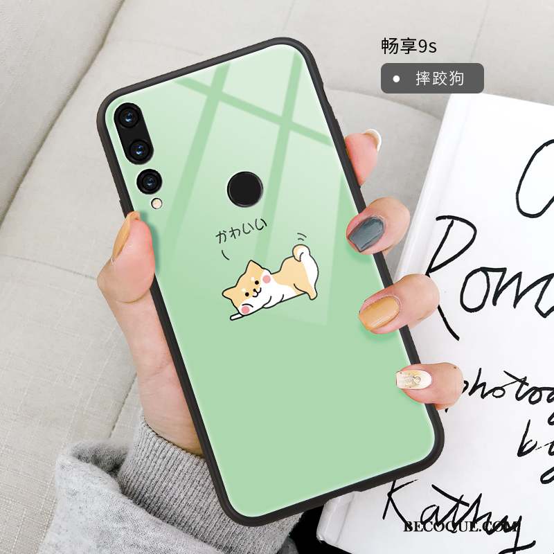 Huawei P Smart+ 2019 Coque Miroir Dessin Animé Tout Compris Incassable Pu Simple