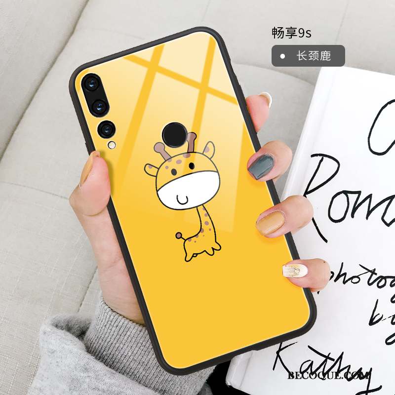 Huawei P Smart+ 2019 Coque Miroir Dessin Animé Tout Compris Incassable Pu Simple