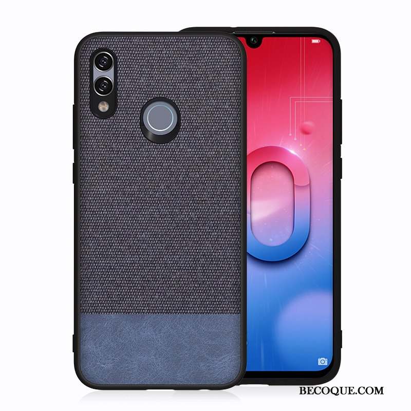 Huawei P Smart 2019 Coque Toile Noir Protection Étui Couvercle Arrière Incassable