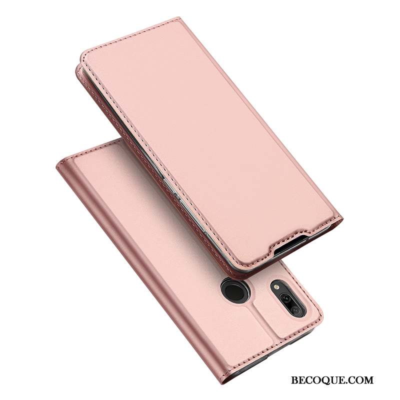 Huawei P Smart 2019 Coque Téléphone Portable Business Tout Compris Protection Sac Rose