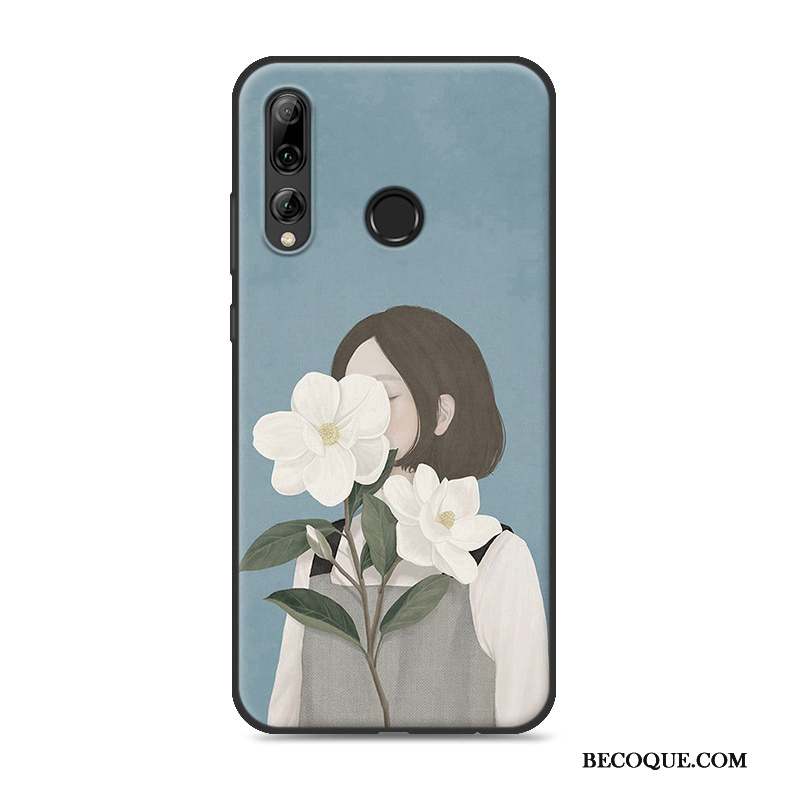 Huawei P Smart+ 2019 Coque Téléphone Portable Frais Personnalité Protection Incassable Rose
