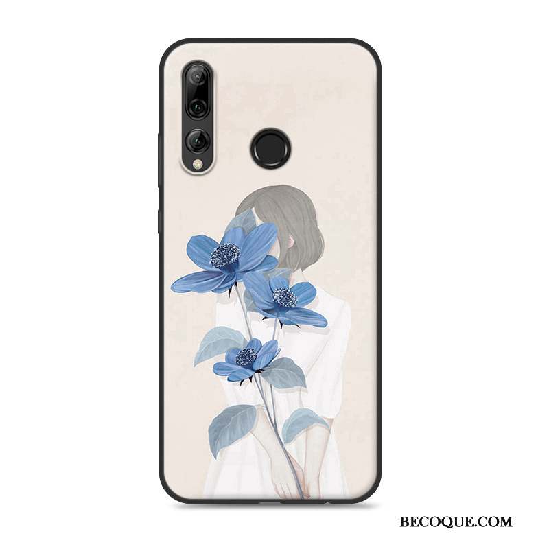 Huawei P Smart+ 2019 Coque Téléphone Portable Frais Personnalité Protection Incassable Rose