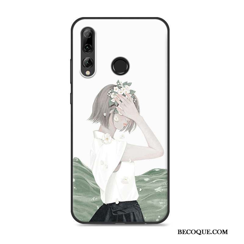 Huawei P Smart+ 2019 Coque Téléphone Portable Frais Personnalité Protection Incassable Rose