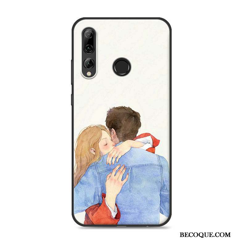 Huawei P Smart+ 2019 Coque Téléphone Portable Frais Personnalité Protection Incassable Rose