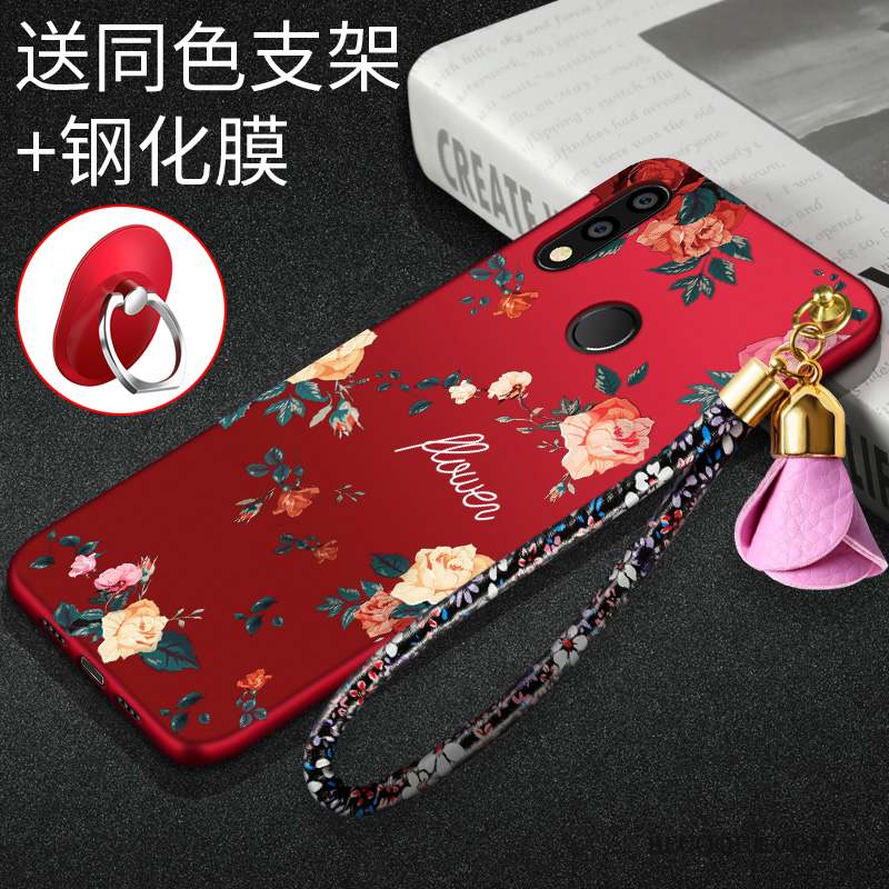 Huawei P Smart 2019 Coque Étui Nouveau Tendance Personnalité Silicone Rouge