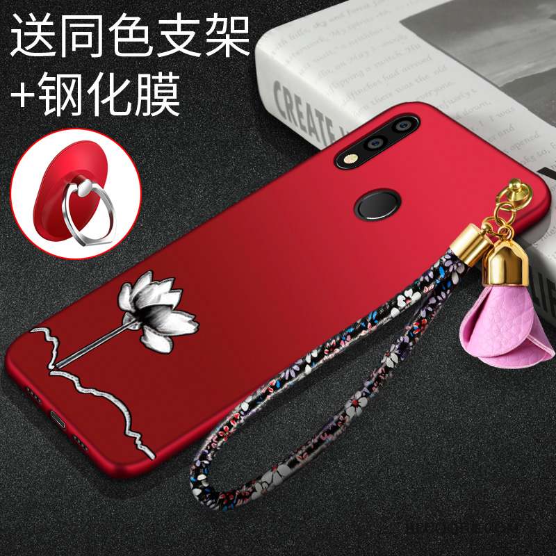 Huawei P Smart 2019 Coque Étui Nouveau Tendance Personnalité Silicone Rouge