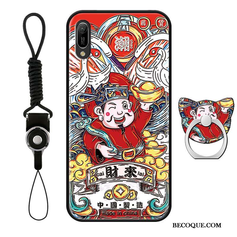 Huawei P Smart+ 2019 De Fête Coque De Téléphone Rouge Incassable Nouveau Style Chinois