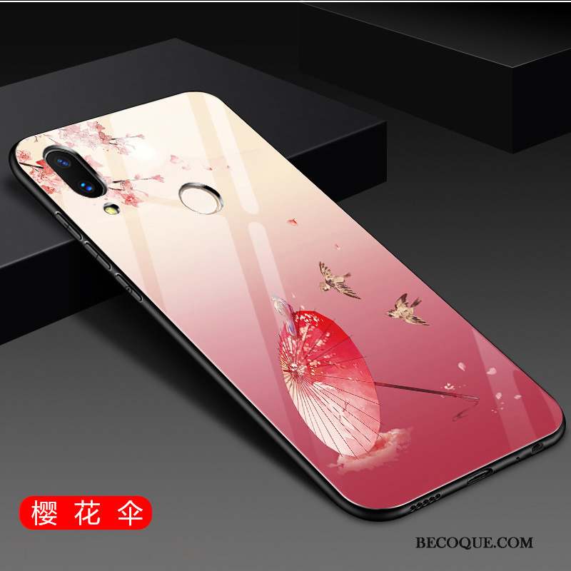 Huawei P Smart 2019 Difficile Coque De Téléphone Protection Tout Compris Rouge Verre