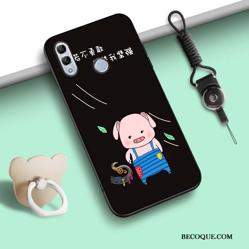 Huawei P Smart 2019 Ornements Suspendus Dessin Animé Incassable Anneau Coque De Téléphone Fluide Doux