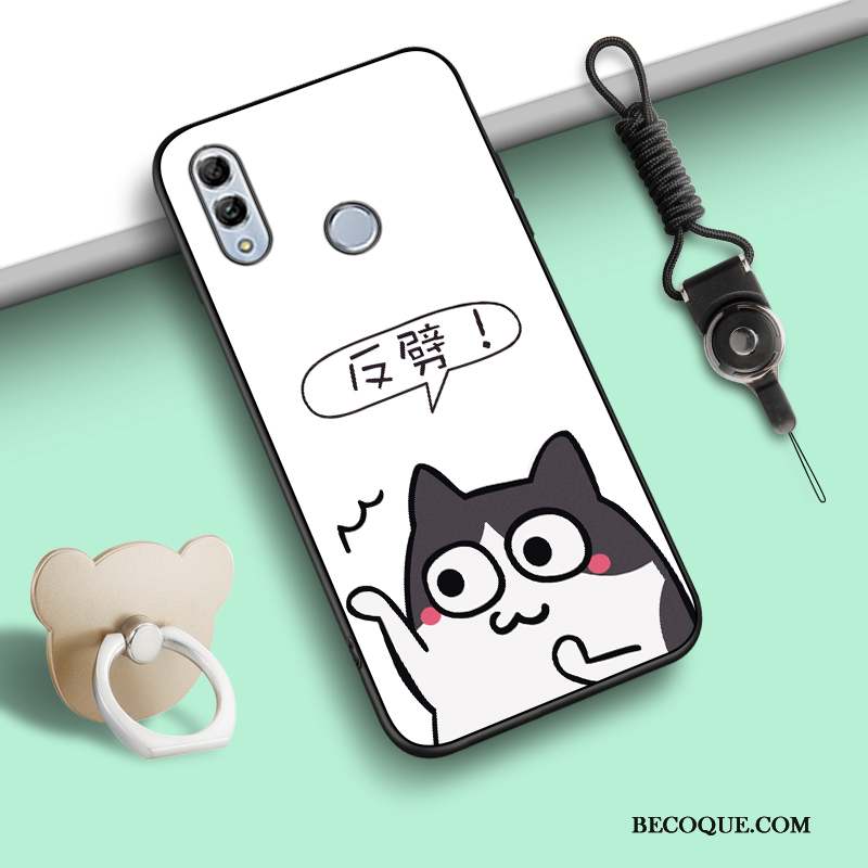 Huawei P Smart 2019 Ornements Suspendus Dessin Animé Incassable Anneau Coque De Téléphone Fluide Doux