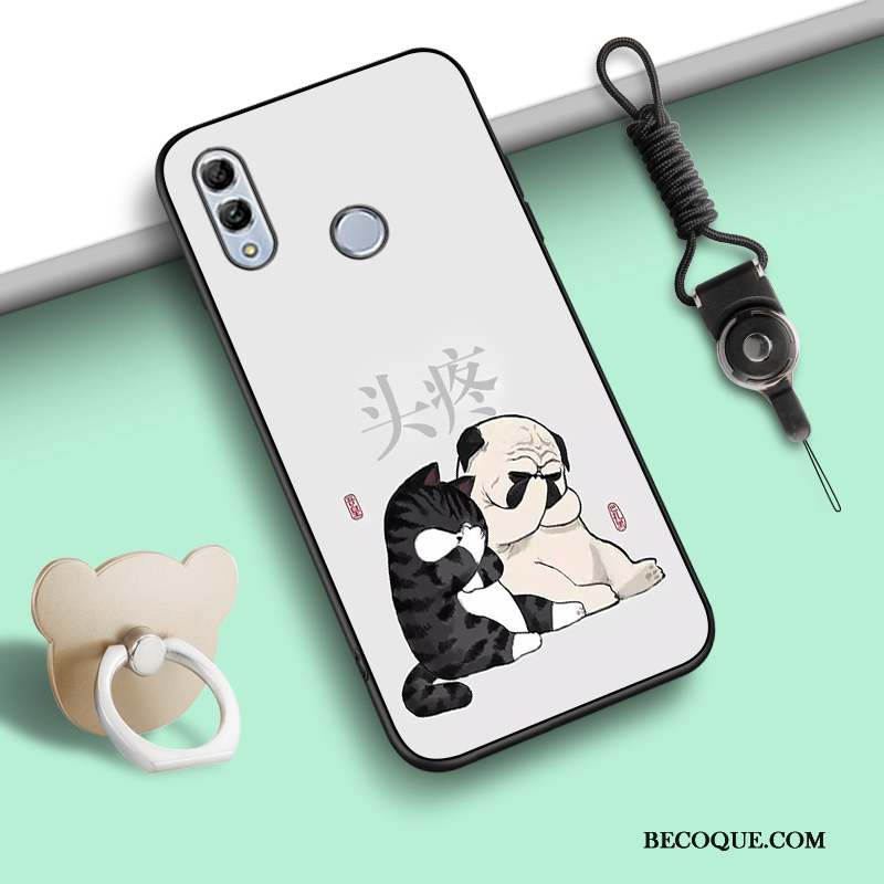 Huawei P Smart 2019 Ornements Suspendus Dessin Animé Incassable Anneau Coque De Téléphone Fluide Doux