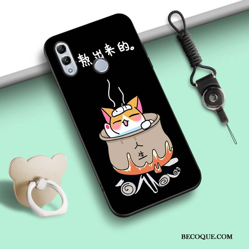 Huawei P Smart 2019 Ornements Suspendus Dessin Animé Incassable Anneau Coque De Téléphone Fluide Doux