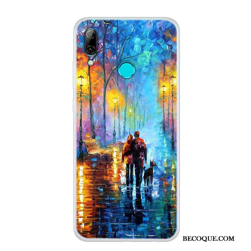 Huawei P Smart 2019 Peinture Blanc Coque De Téléphone Nouveau Transparent Simple