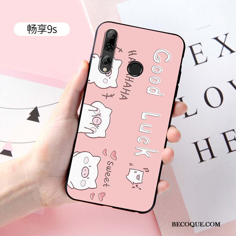 Huawei P Smart+ 2019 Personnalisé Charmant Coque De Téléphone Personnalité Étui Rose