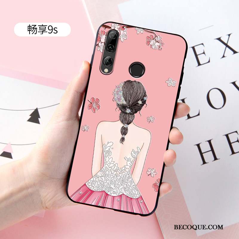 Huawei P Smart+ 2019 Personnalisé Charmant Coque De Téléphone Personnalité Étui Rose