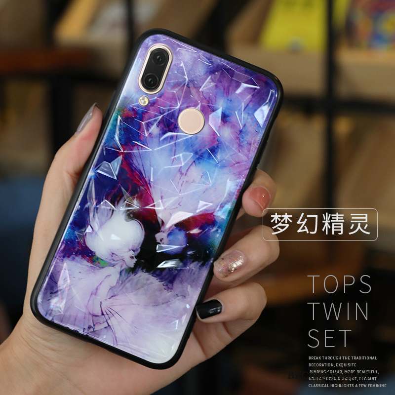 Huawei P Smart 2019 Tout Compris Tendance Étui Bleu Protection Coque De Téléphone