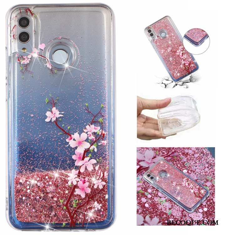 Huawei P Smart 2019 Étui Coque De Téléphone Quicksand Bleu Liquide