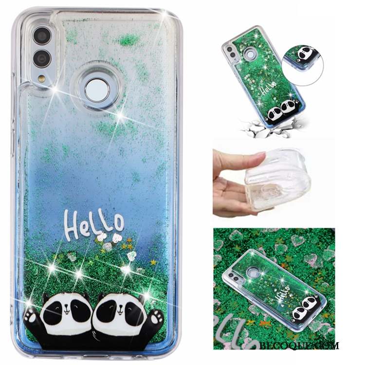 Huawei P Smart 2019 Étui Coque De Téléphone Quicksand Bleu Liquide