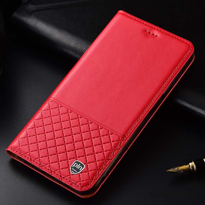 Huawei P Smart 2019 Étui En Cuir Protection Téléphone Portable Incassable Plaid Coque De Téléphone