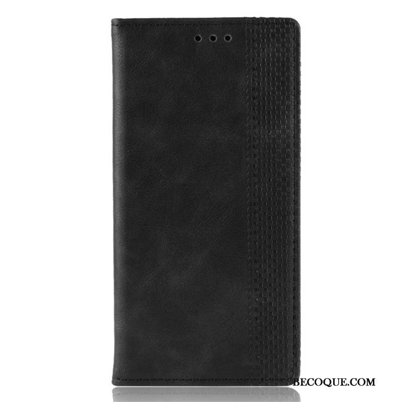 Huawei P Smart 2020 Coque De Téléphone Boucle Magnétique Étui En Cuir Housse Bleu Marin Protection