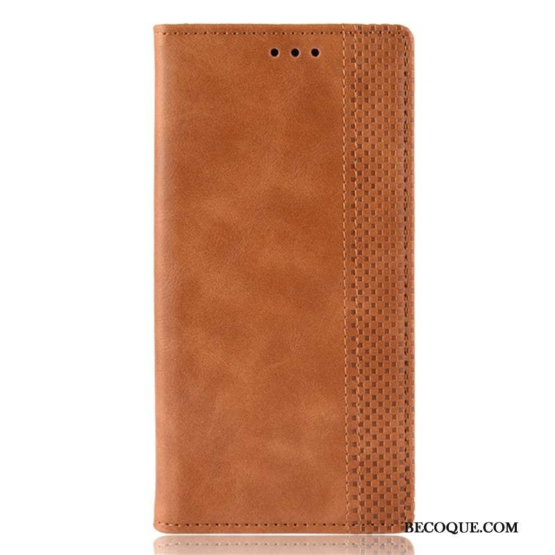 Huawei P Smart 2020 Coque De Téléphone Boucle Magnétique Étui En Cuir Housse Bleu Marin Protection