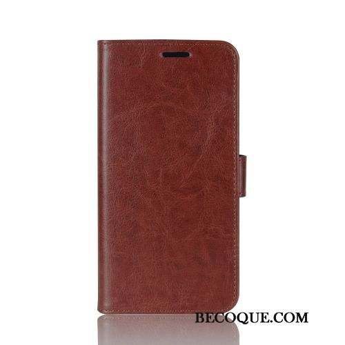 Huawei P Smart 2020 Coque De Téléphone Protection Étui En Cuir Rouge Portefeuille Business