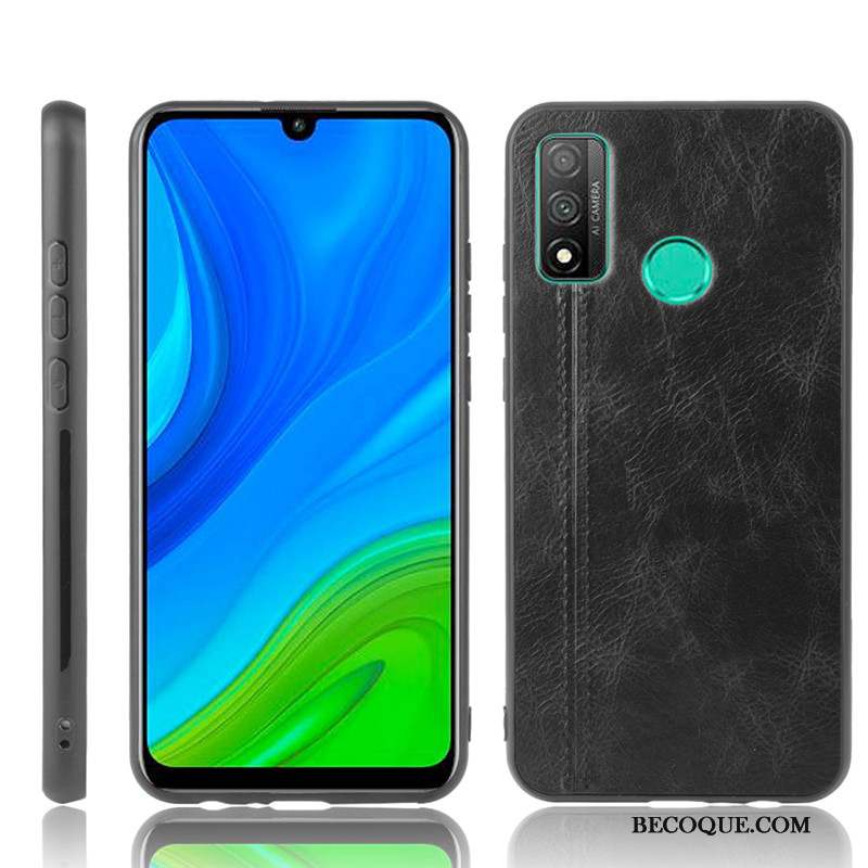 Huawei P Smart 2020 Difficile Cuir Protection Bovins Étui Coque