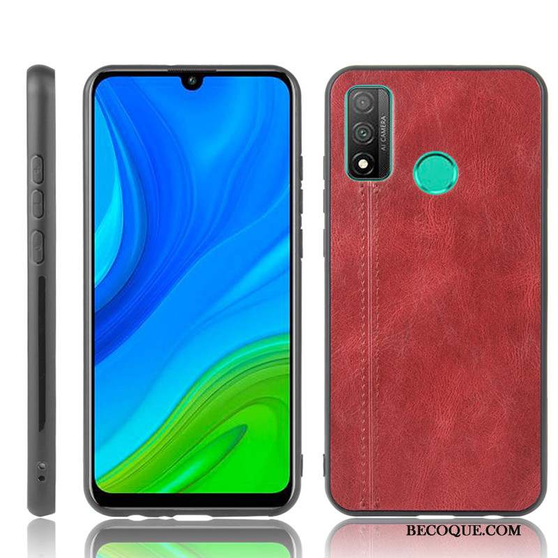 Huawei P Smart 2020 Difficile Cuir Protection Bovins Étui Coque