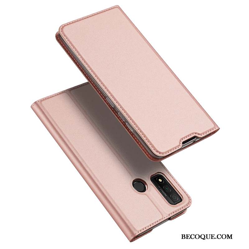 Huawei P Smart 2020 Étui En Cuir Carte Or Coque De Téléphone Magnétisme Clamshell