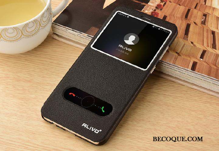 Huawei P Smart Clamshell Protection Coque De Téléphone Noir Jeunesse Étui En Cuir