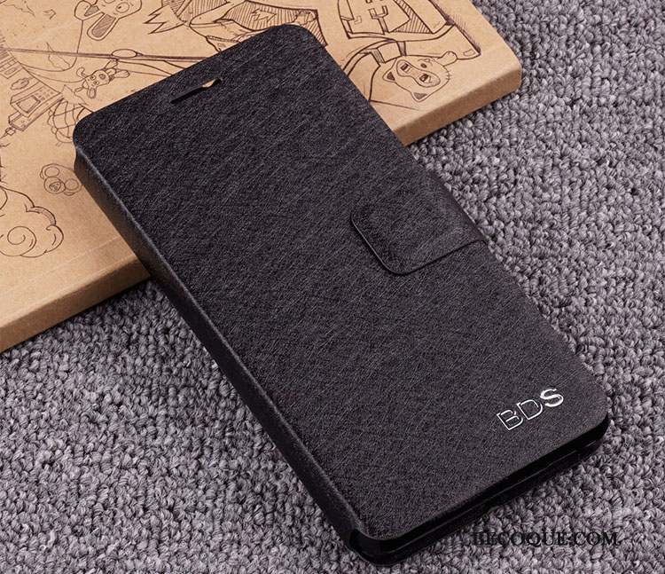 Huawei P Smart Coque Clamshell Étui En Cuir Tempérer Protection Délavé En Daim Membrane